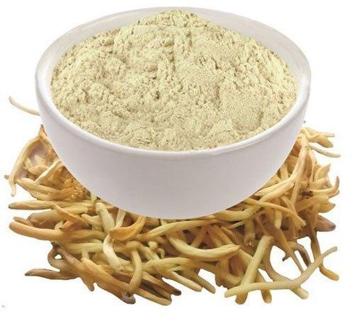Organic Safed Musli Extract, for Medicinal, Food Additives, Beauty, Form : Powder