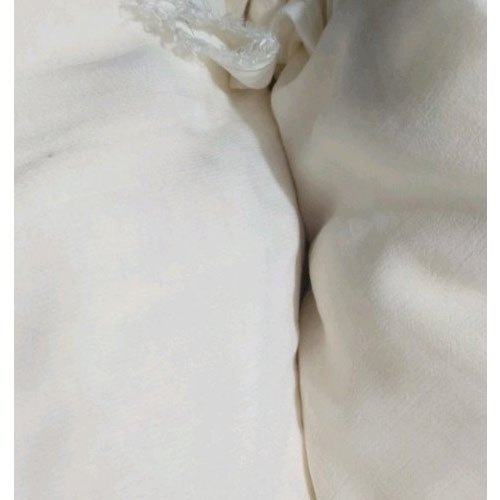 Plain Cotton Silk Fabric, Color : White