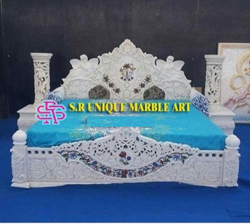 WHITE MARBLE BED