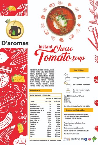 Cheese Tomato Soup, Packaging Size : 1kg