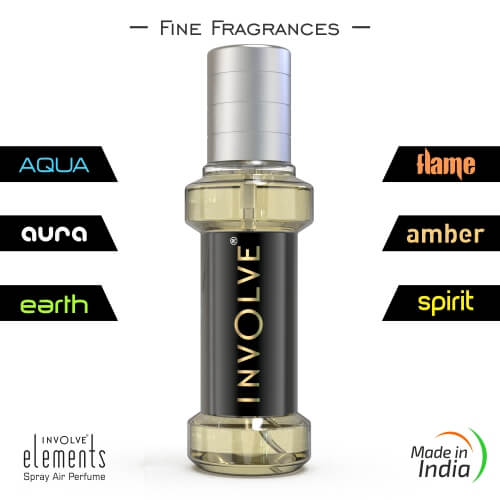 Involve Elements Car Air Perfume Spray - Aura Fragrance Car Air Freshener Spray