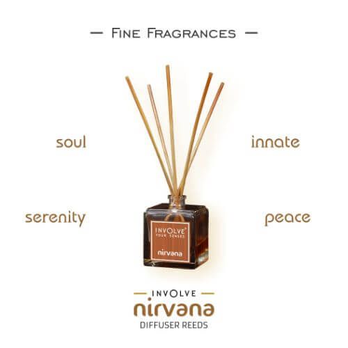 Involve Nirvana Aroma Reed Diffuser For Home and Office - Peace Fragrance Air Freshener