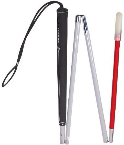 PP Aluminum Alloy 6063 Blind Walking Stick, Length : 1050 mm