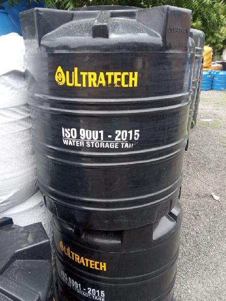 Polished Plastic Ultratech Black Water Tank, Capacity : 500-1000ltr