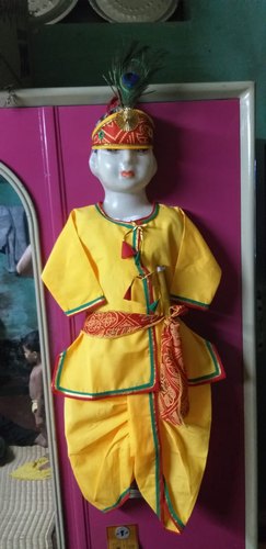 Galloper Satin Silk laddu gopal dress, Size : 16 inch