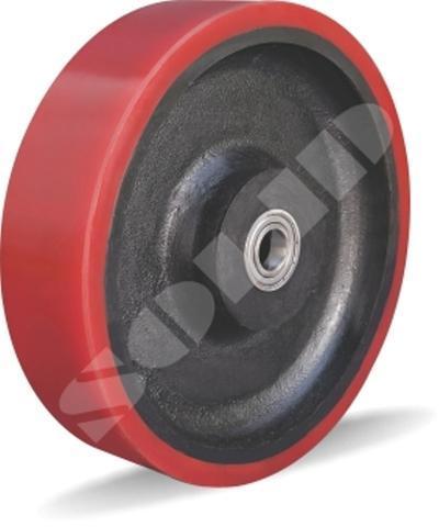 Solid Polyurethane Wheels, Color : Red 