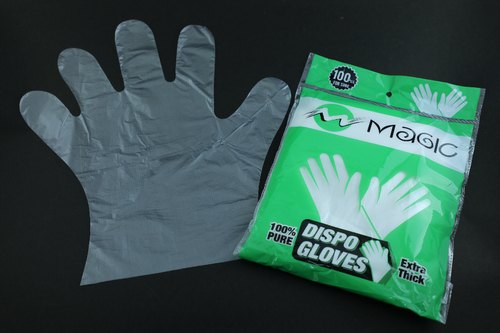 Magic disposable gloves, Size : 7 Inch