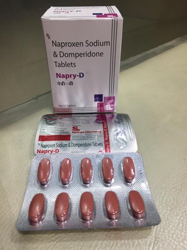 Naproxen Sodium & Domperidone Tablets, Packaging Size : 10x10 BLISTER