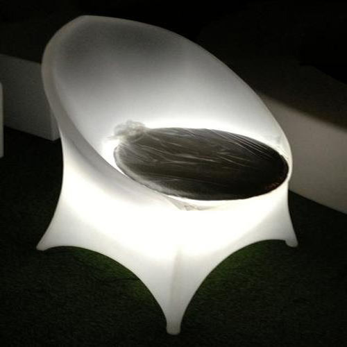 LED Illuminated Chair, Color : Black, White