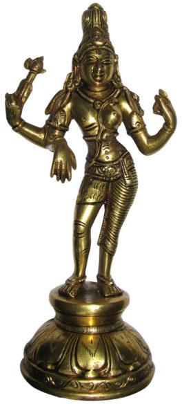 Ardhanarishvar a combined form of shiva parvati brass idol