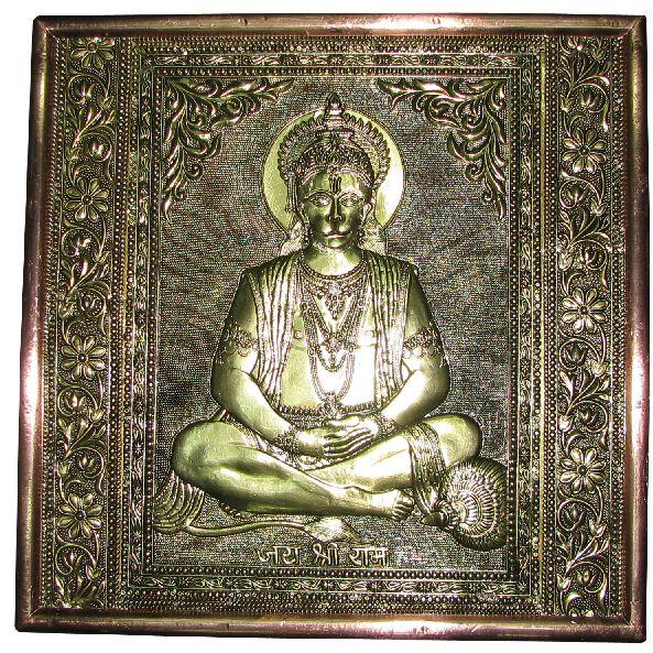 Brass&Copper Awesome HandCrafted Meditation Hanuman Wall Hanging Photo Frame For Prayer – S944478