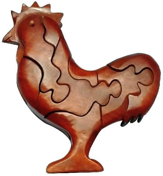 V0024-01- Subrahmanyas Victory Cock Wood Idol, Size : 5 Inch