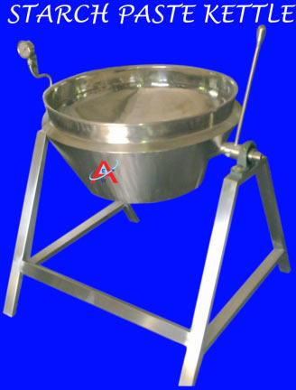 Starch Jacketed Paste Kettle, Capacity : 30 LTRS