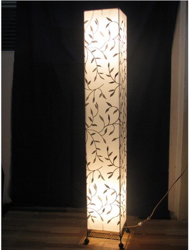 Square Fabric Floor Lamp