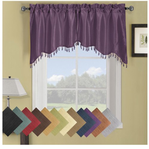 Polyester Curtain Pelmet, Color : Mahroon