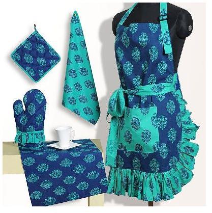 BUBBLICIOUS CHEF FRILLY APRON SET