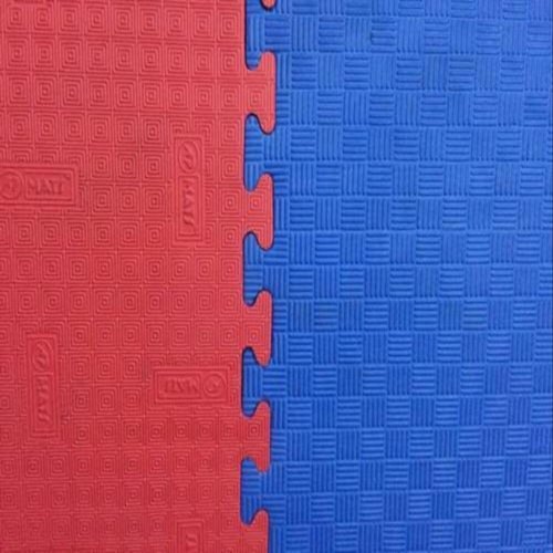 Rubber Interlocking Mat, Color : Blue, Red