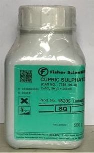 Fisher Scientific 50Hz-65Hz Cupric Sulphate, Grade : Lab Grade