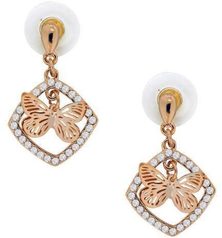 Gold Plated Butter Fly Design Earring