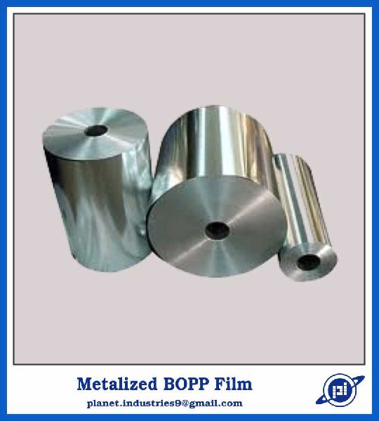 Metalized BOPP Film, for Packaging, Pattern : Plain