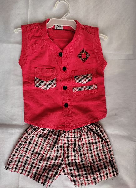Boys Shirt and Shorts Set, Occasion : Casual Wear