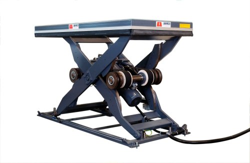 Mild Steel Electrical Lift Table, Color : Blue White