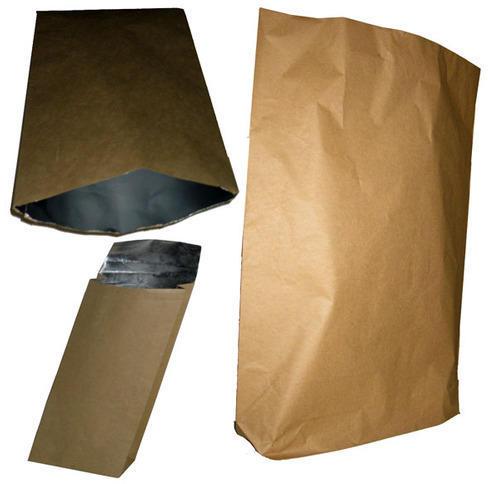 Plain Paper Laminated HDPE Bag, Color : Brown