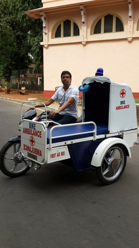 Stainless Steel Bike Ambulance Side Car