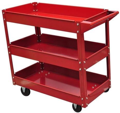 Mild Steel Tool Trolley, Color : Red