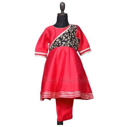 Anarkali Dress, Color : Red