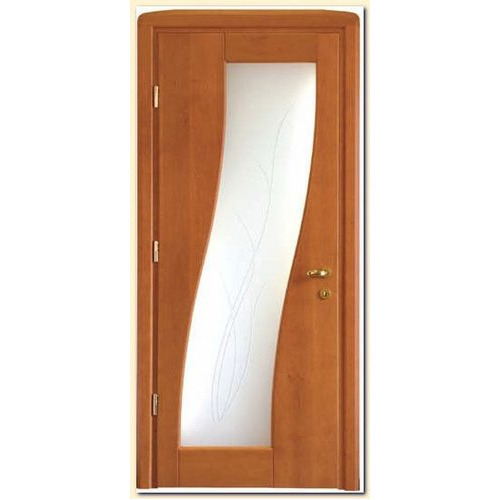 Stylish Wooden Glass Door