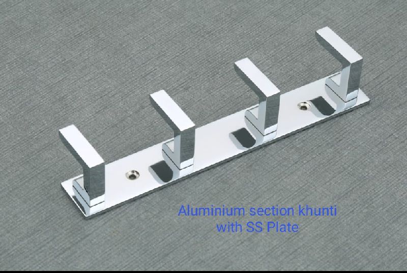 Aluminium Section Wall Hook with SS Plate