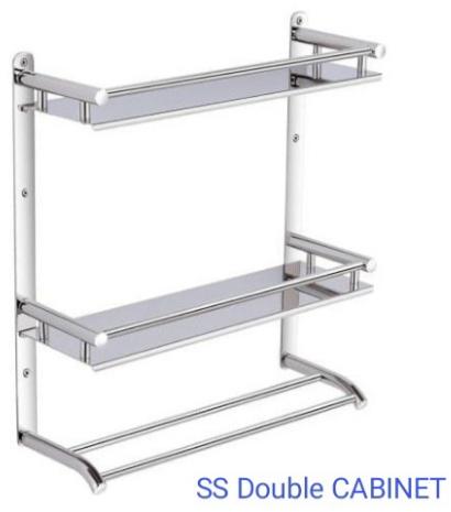 Polished Stainless Steel Bathroom Cabinet, Feature : Fine Finished, Hard Structure