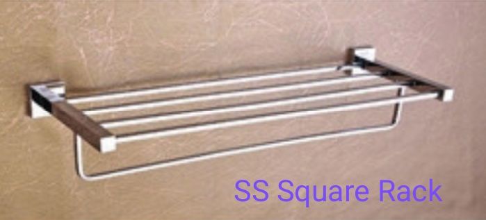 Stainless Steel Square Bathroom Shelf, Feature : Dust Proof, Fine Finished