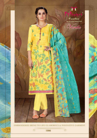 Mishri Creation Vanila Karachi Readymade Cotton Suit at Rs 430 / Piece ...