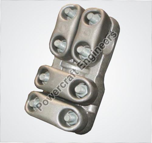 Polished Metal UHV Range Substation Connector, Feature : High Quality, Light Weight