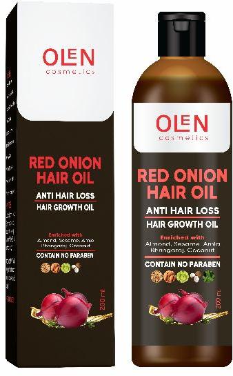 Red Onion Hair Oil 200ml, Packaging Type : Plastic Bottle