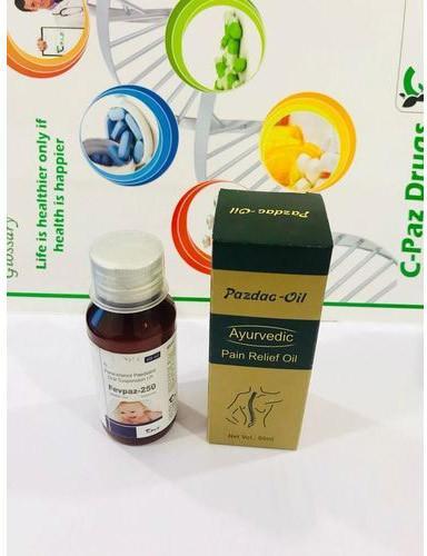 Pazdac Ayurvedic Pain Relief Oil, Packaging Type : Box