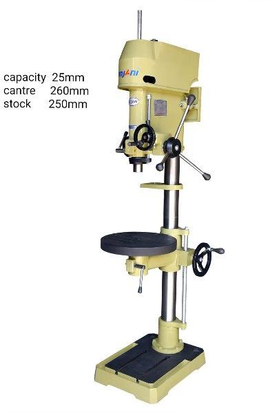 25 mm Dia, Drill Machine with Square Table, Lifting Rack, 8-Speed, 4.5 Feet Hight, Light Duty