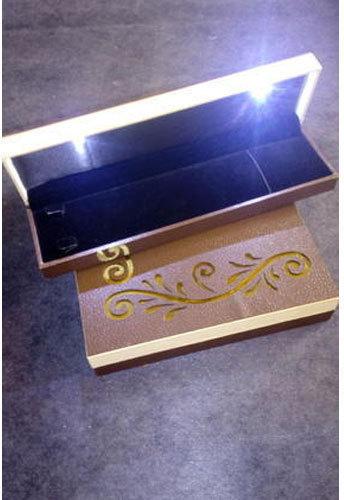 LED Chain Box, Color : Brown, White