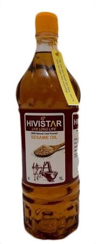 Hivistar Cold Pressed Sesame Oil, for Cooking body , Packaging Type : Plastic Bottle