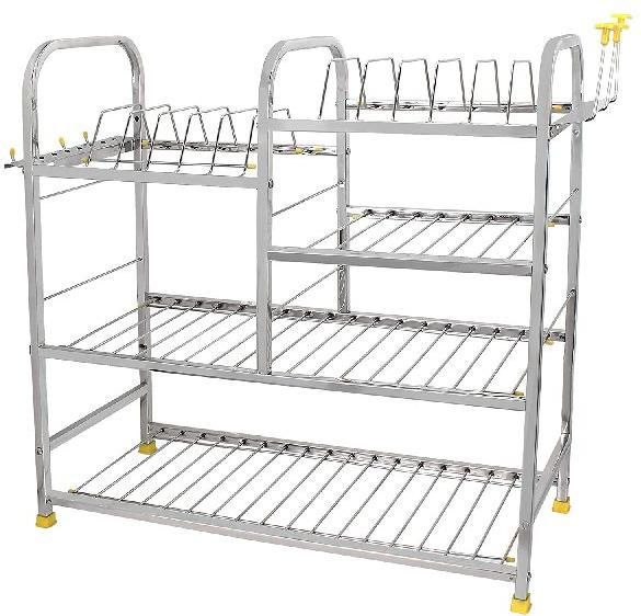 Stainless Steel Polished kitchen rack, Size Multisizes, Feature