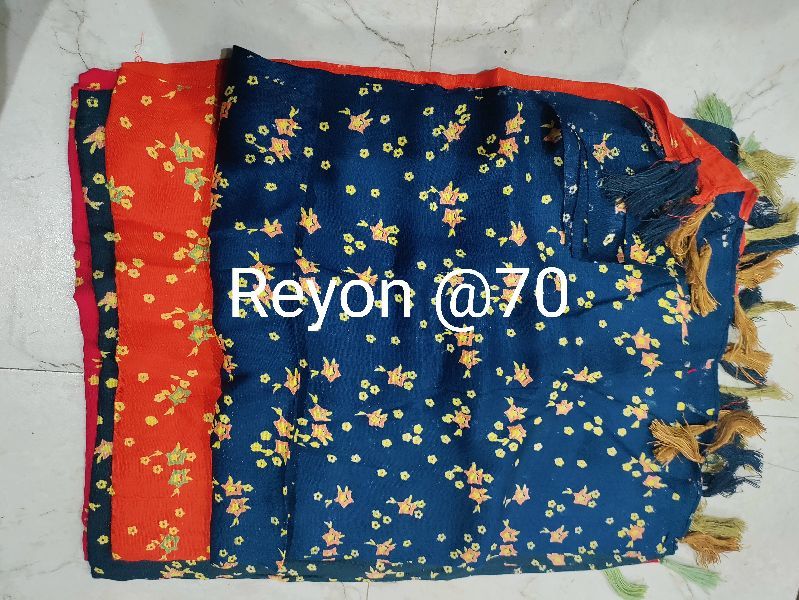 Rayon Print Unstitched Suit Fabric