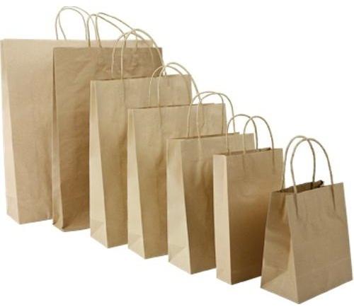Biodegradable Paper Bags, for Shopping, Pattern : Plain, Printed