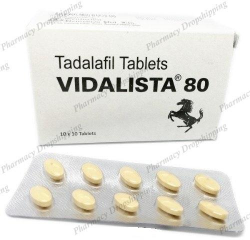 Vidalista 80 mg Tablet, Packaging Type : Box