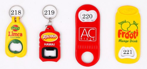 Multicolor Printed Metal Exclusive Bottle Opener, Size : Multisizes