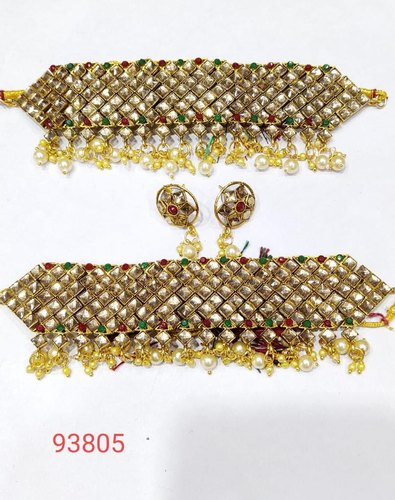 Kundan necklace set, Occasion : Wedding