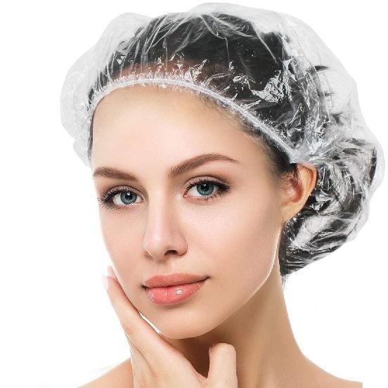 Plain Plastic Shower Cap, Feature : Comfortable, Easily Washable