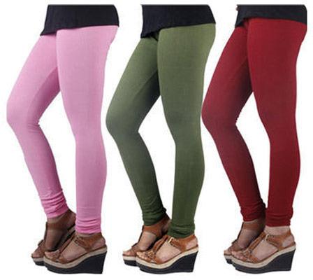 Plain Cotton Pink Ladies Leggings, Small at Rs 350 in New Delhi