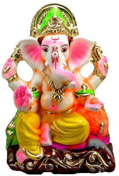 12 Inch POP Colored Ganesha Statue, for Home Decor, Color : Multicolored